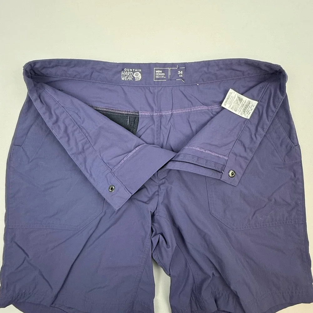 Mountain Hardwear Mens Shorts 34 Purple Nylon Outdoor Hiking Cargo Zip Pocket - Picture 4 of 9